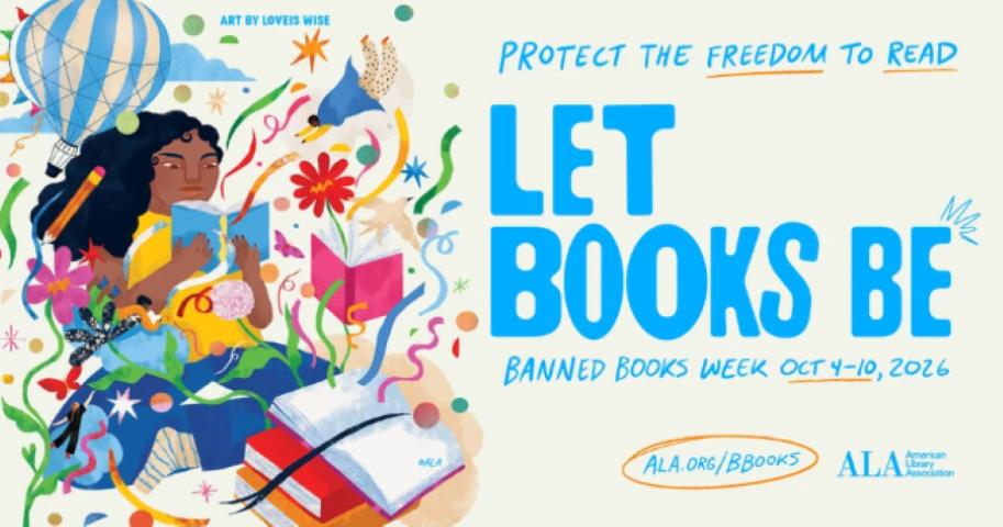 Girl reading book, Protect the Freedom to Read: Let Books Be, Banned Books Week Oct 4-10, 2026